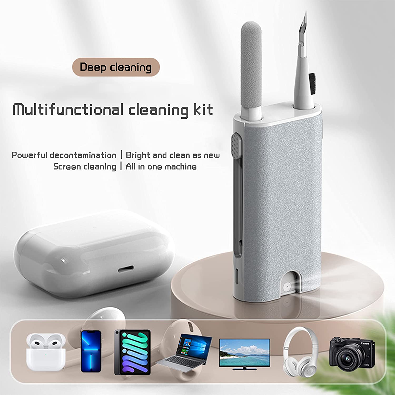 Monitor Cleaning Kit - 5-in-1-Kopfhörer-Reinigungsbürsten-Set, Kamera, Telefon, Tablet, Laptop, TV,