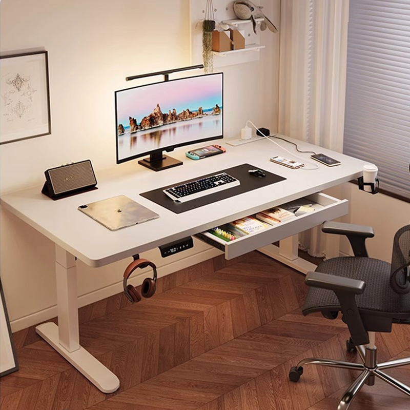 Desk Setup Bedroom - Moderner Elektrischer Stehschreibtisch aus Eisen mit