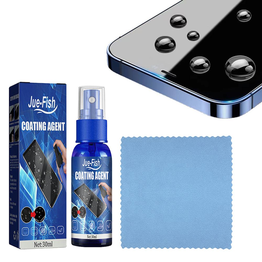 Monitor Cleaning Kit - 30ML Bildschirmreiniger-Spray-Set mit Mikrofasertuch für Handy,