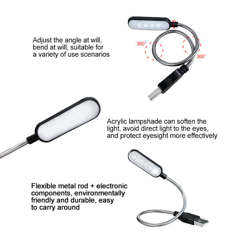 Mini 4-LED-Buchlampe, tragbar, – Desk Setup Maker Bewertung und Preis