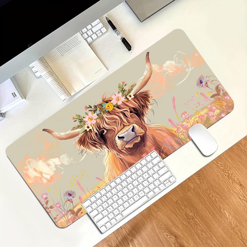 Vintage Highland Cow Floral Ga – Desk Setup Vintage Bewertung und Preis