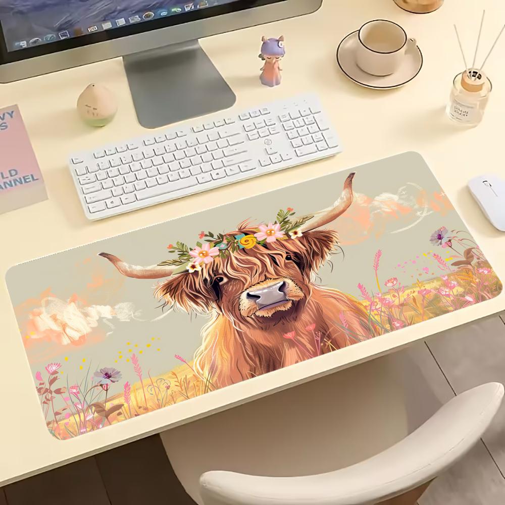 Vintage Highland Cow Floral Ga – Desk Setup Vintage Bewertung und Preis