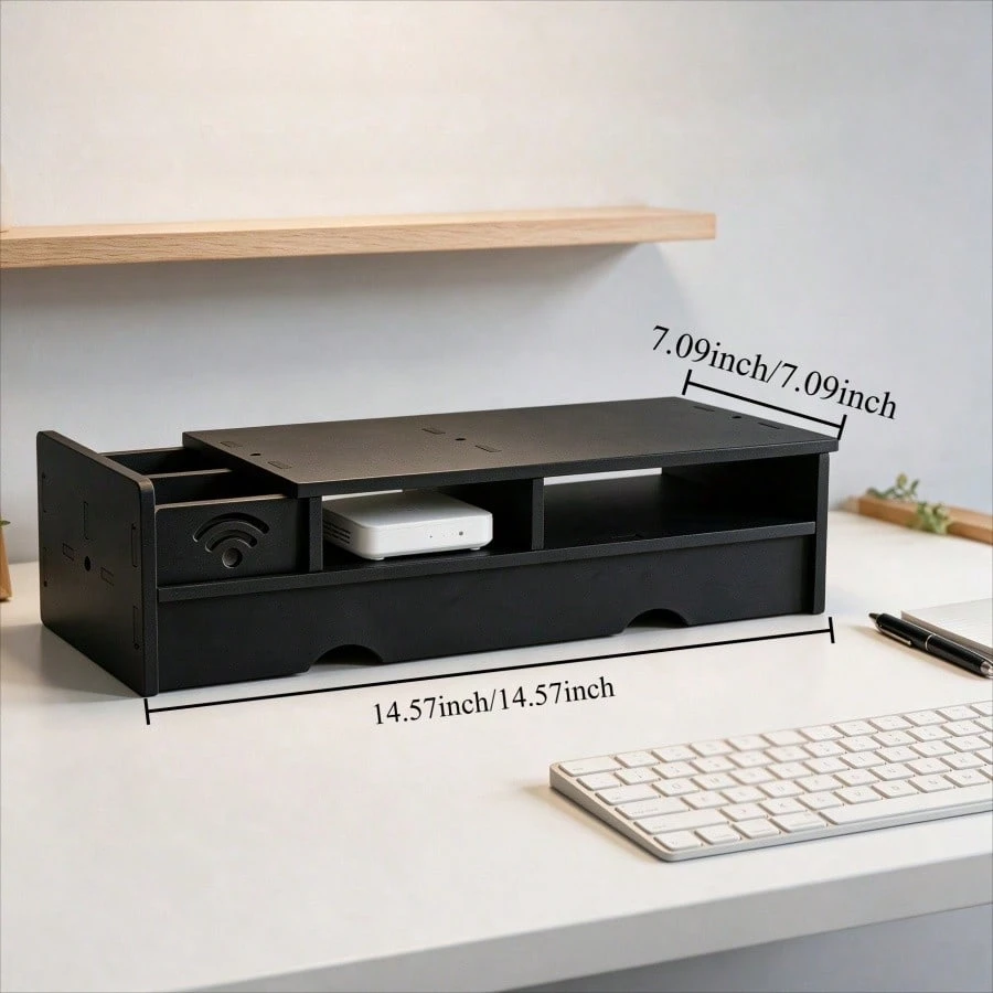 Schwarze Matte WLAN-Router-Auf – Desk Setup Bedroom Bewertung und Preis