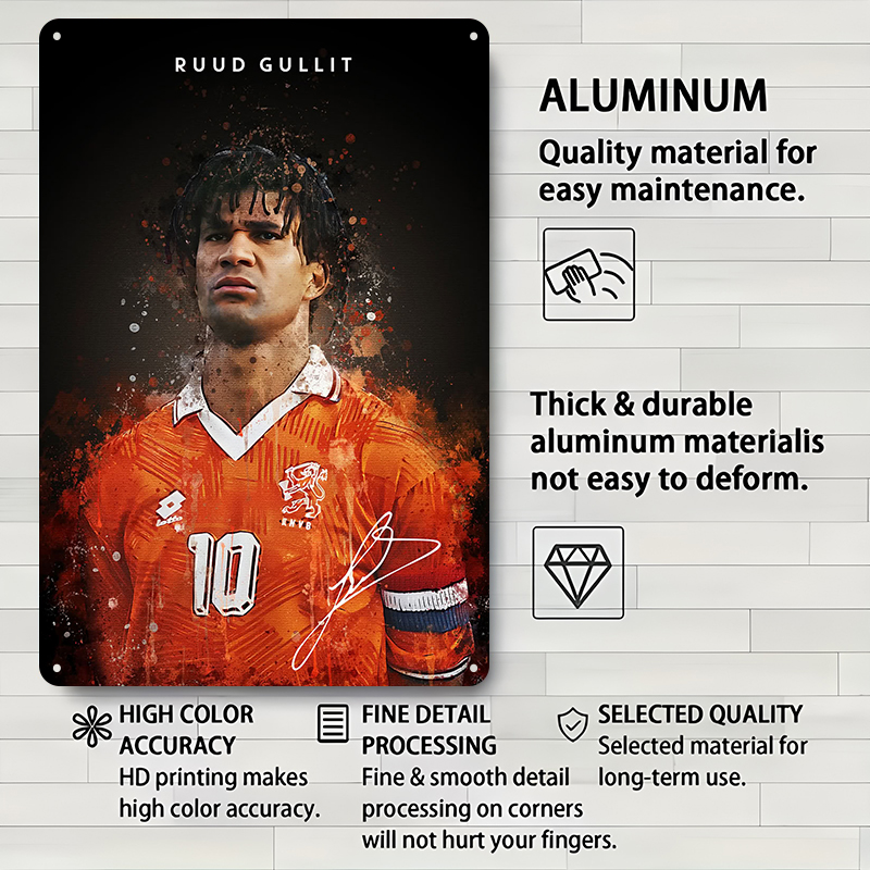 Ruud Gullit Fußballspieler Wan – Desk Setup Vintage Bewertung und Preis